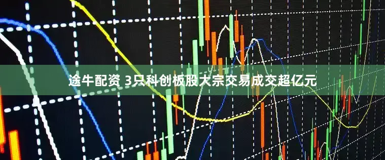 途牛配资 3只科创板股大宗交易成交超亿元