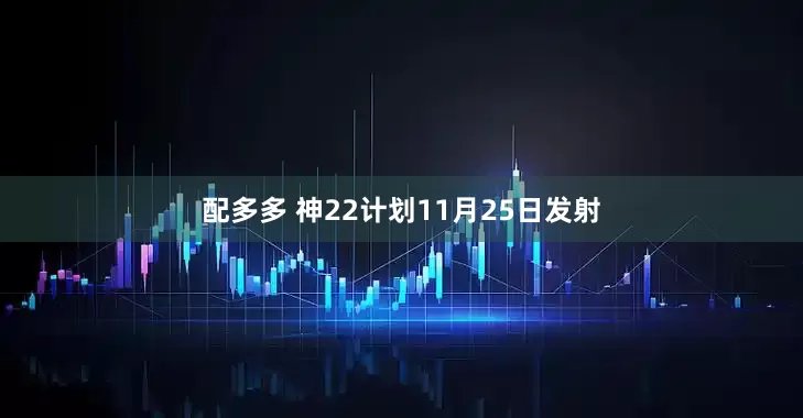 配多多 神22计划11月25日发射